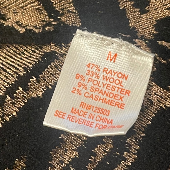 NWT! Torn By Ronny Kobo INTERMIX Wool Blend SKIRT Animal Print MEDIUM Leopard - Picture 6 of 8